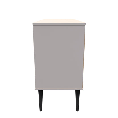 Pixel TV Unit Off-white 2 Shelves 3 Drawers 97cm