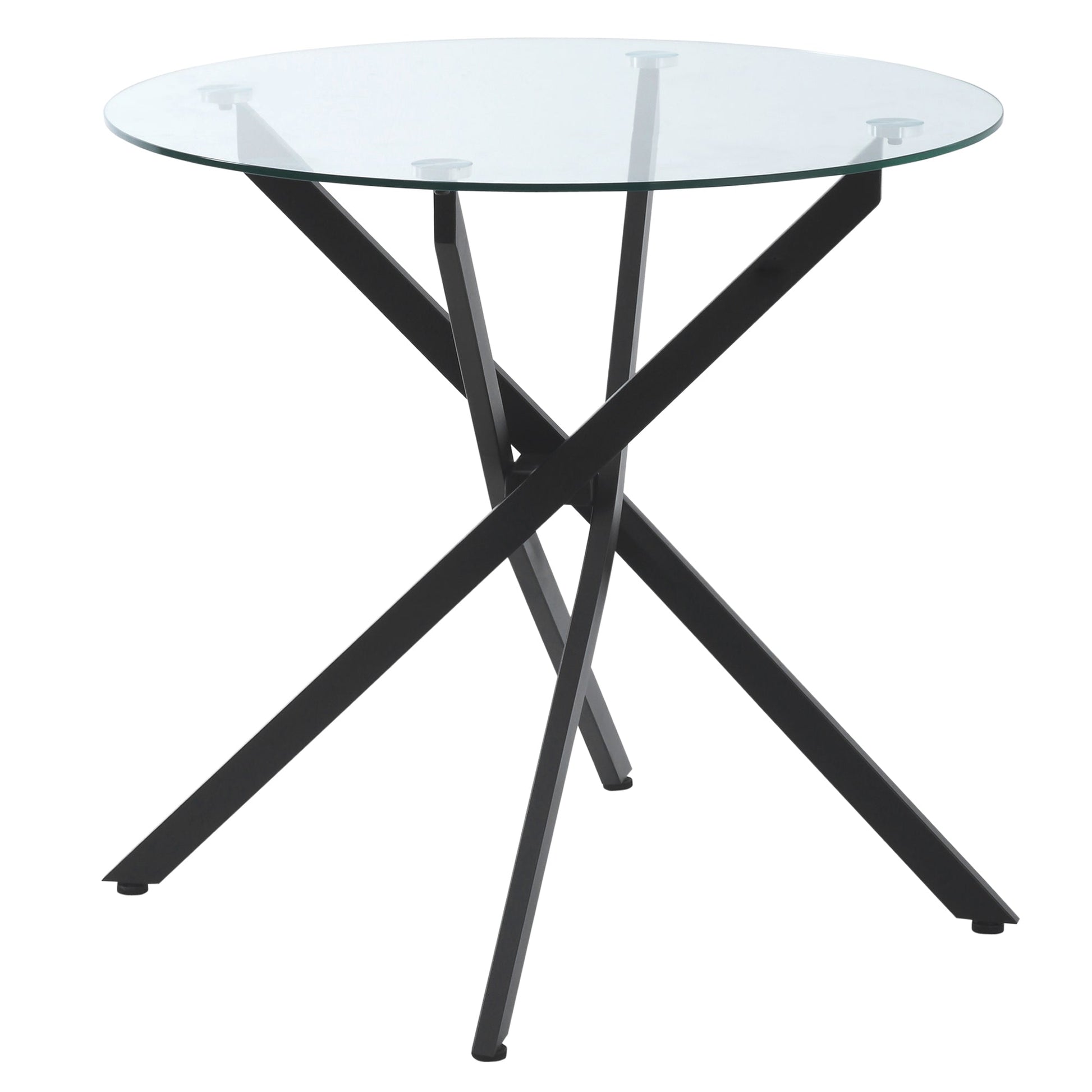 Side Table with Clear Tempered Glass Top Primary Image