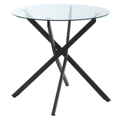 Side Table with Clear Tempered Glass Top Primary Image