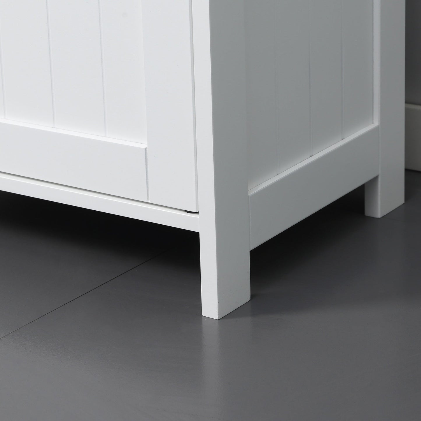 kleankin Pedestal Under Sink Cabinet with Double Doors