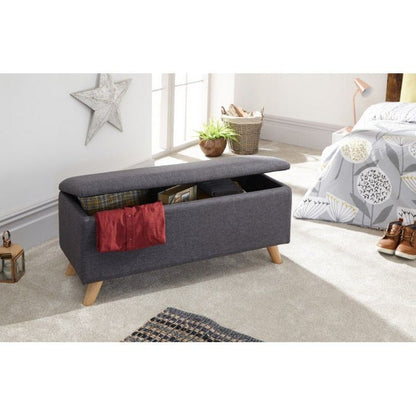 GFW Secreto Large Ottoman Grey 1 Door