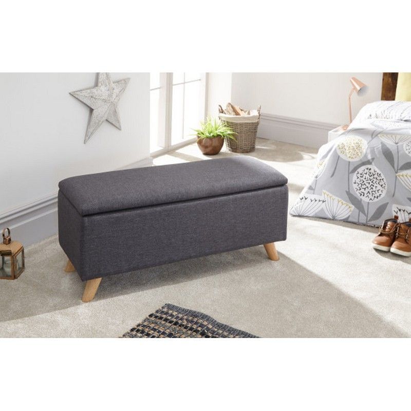 GFW Secreto Large Ottoman Grey 1 Door