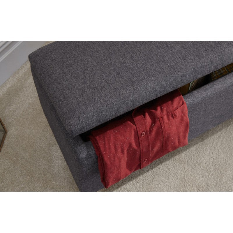 GFW Secreto Large Ottoman Grey 1 Door