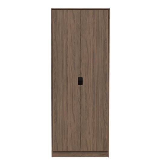 Shanghai C Tall Wardrobe Dark Walnut 1 Shelf 77cm