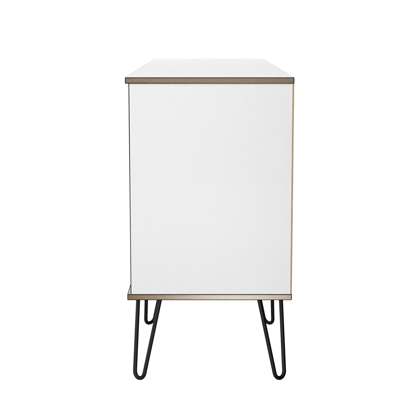 Shanghai C Large Sideboard White 2 Shelves 6 Drawers 152cm