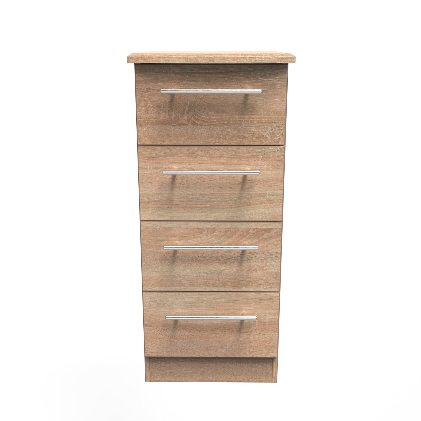 Sherwood Tallboy Light Oak 4 Drawers 40cm