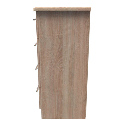 Sherwood Tallboy Light Oak 4 Drawers 40cm