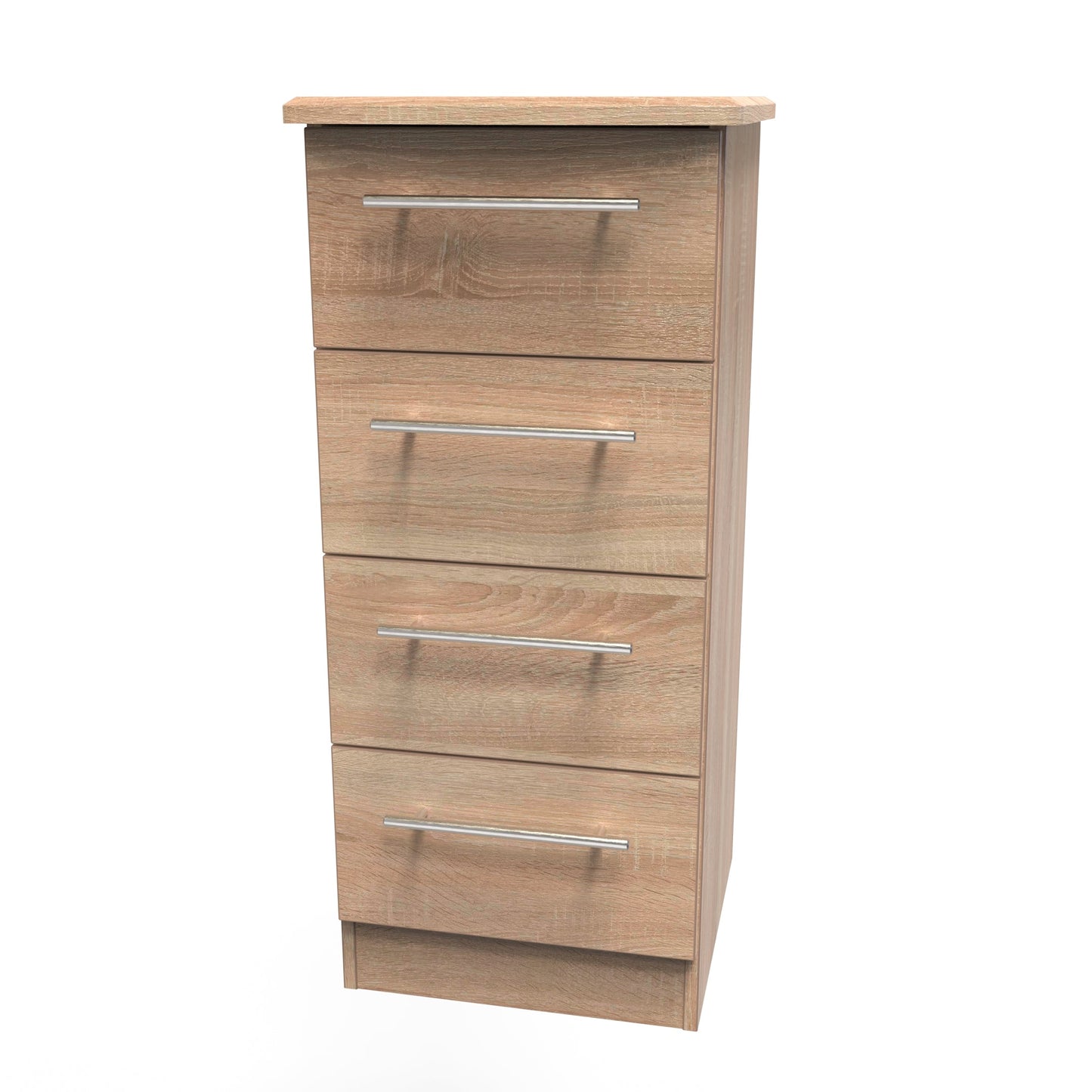 Sherwood Tallboy Light Oak 4 Drawers 40cm