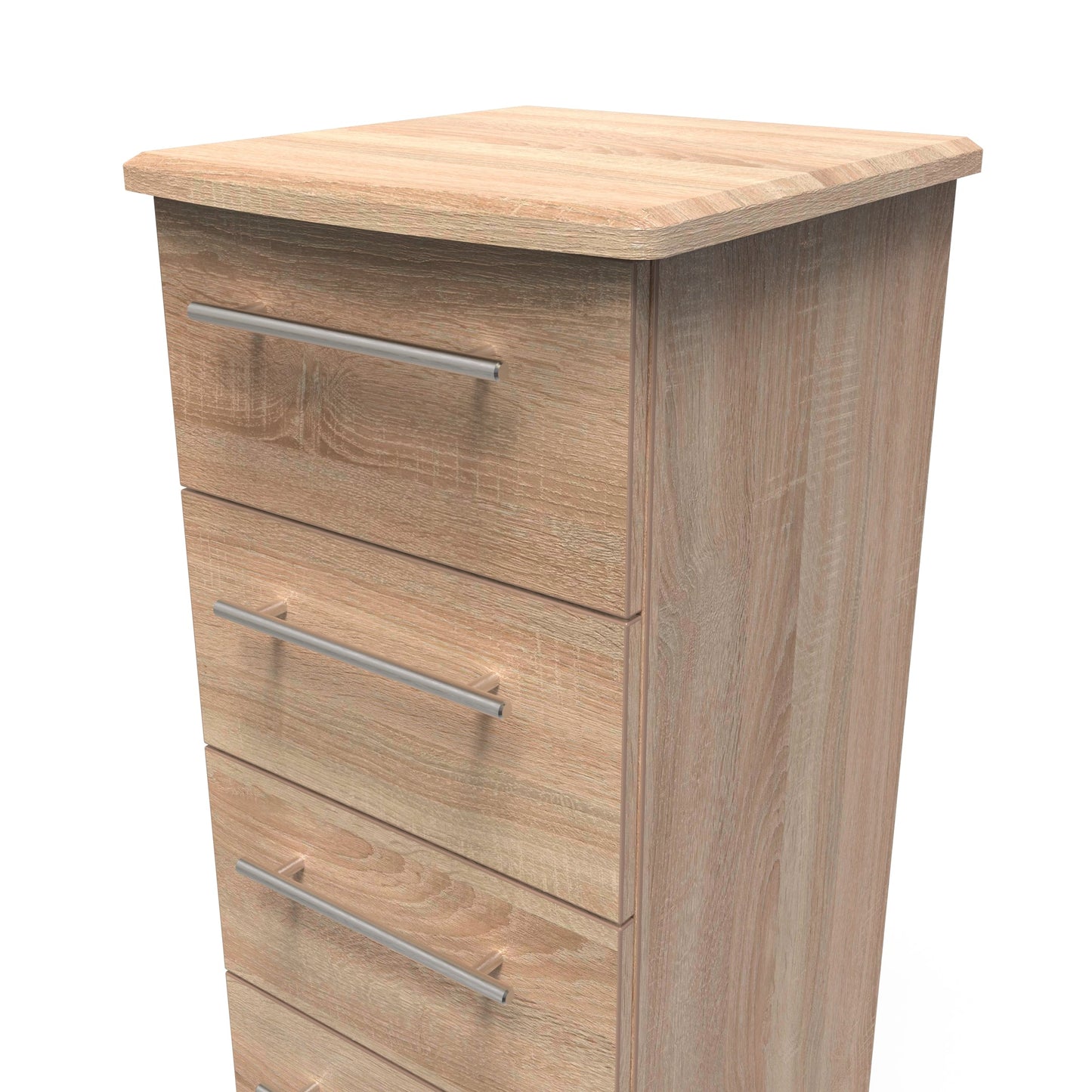 Sherwood Tallboy Light Oak 4 Drawers 40cm