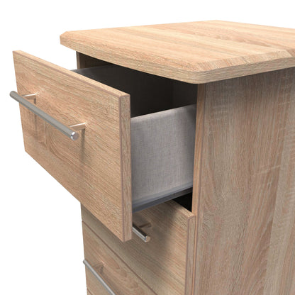 Sherwood Tallboy Light Oak 4 Drawers 40cm