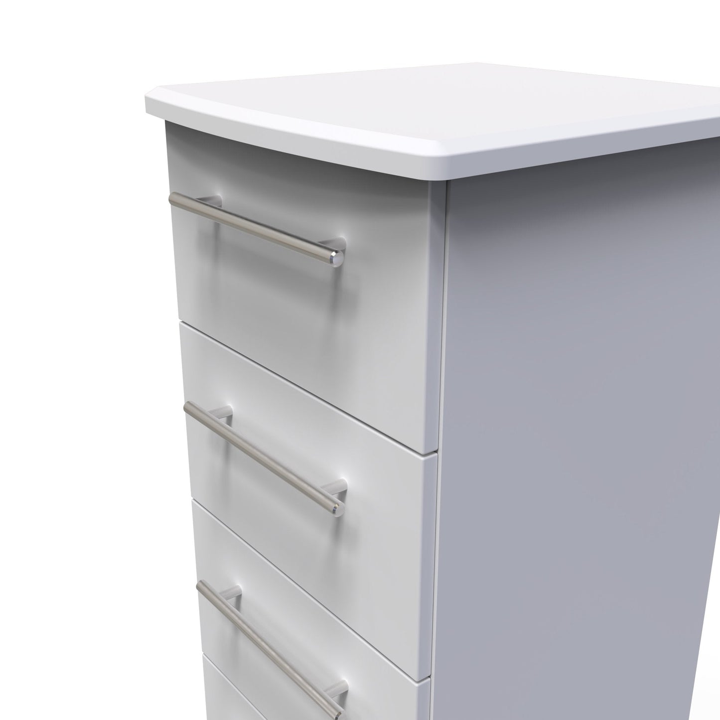 Sherwood Tall Tallboy Grey 5 Drawers 40cm
