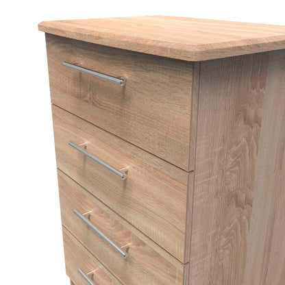 Sherwood Chest of Drawers Light Oak 4 Drawers 42cm