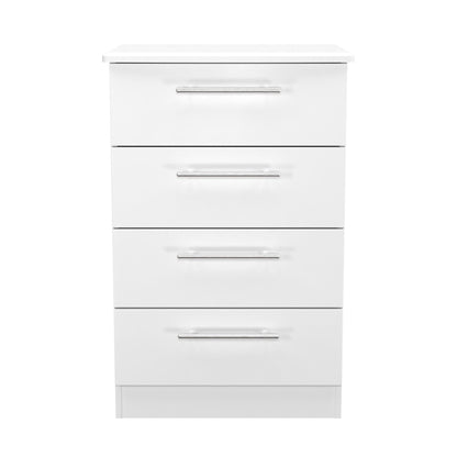 Sherwood Chest of Drawers White 4 Drawers 42cm