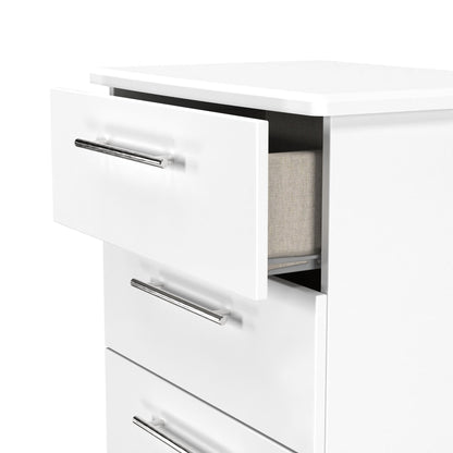 Sherwood Chest of Drawers White 4 Drawers 42cm