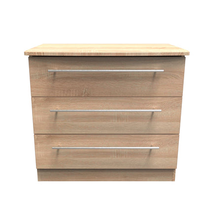 Sherwood Chest of Drawers Light Oak 3 Drawers 77cm