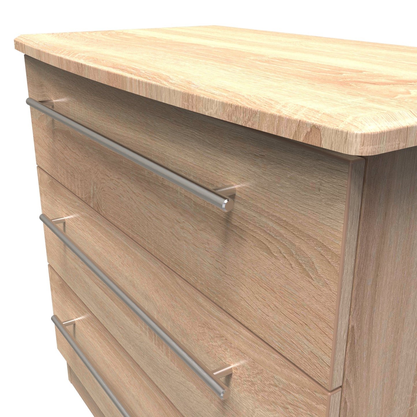 Sherwood Chest of Drawers Light Oak 3 Drawers 77cm