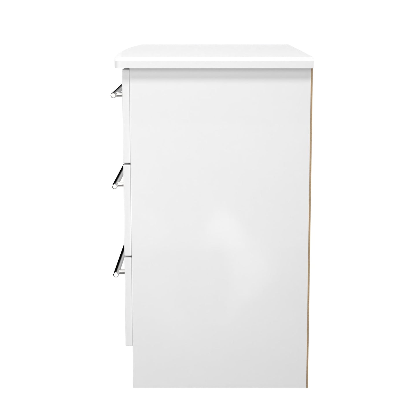 Sherwood Chest of Drawers White 3 Drawers 77cm