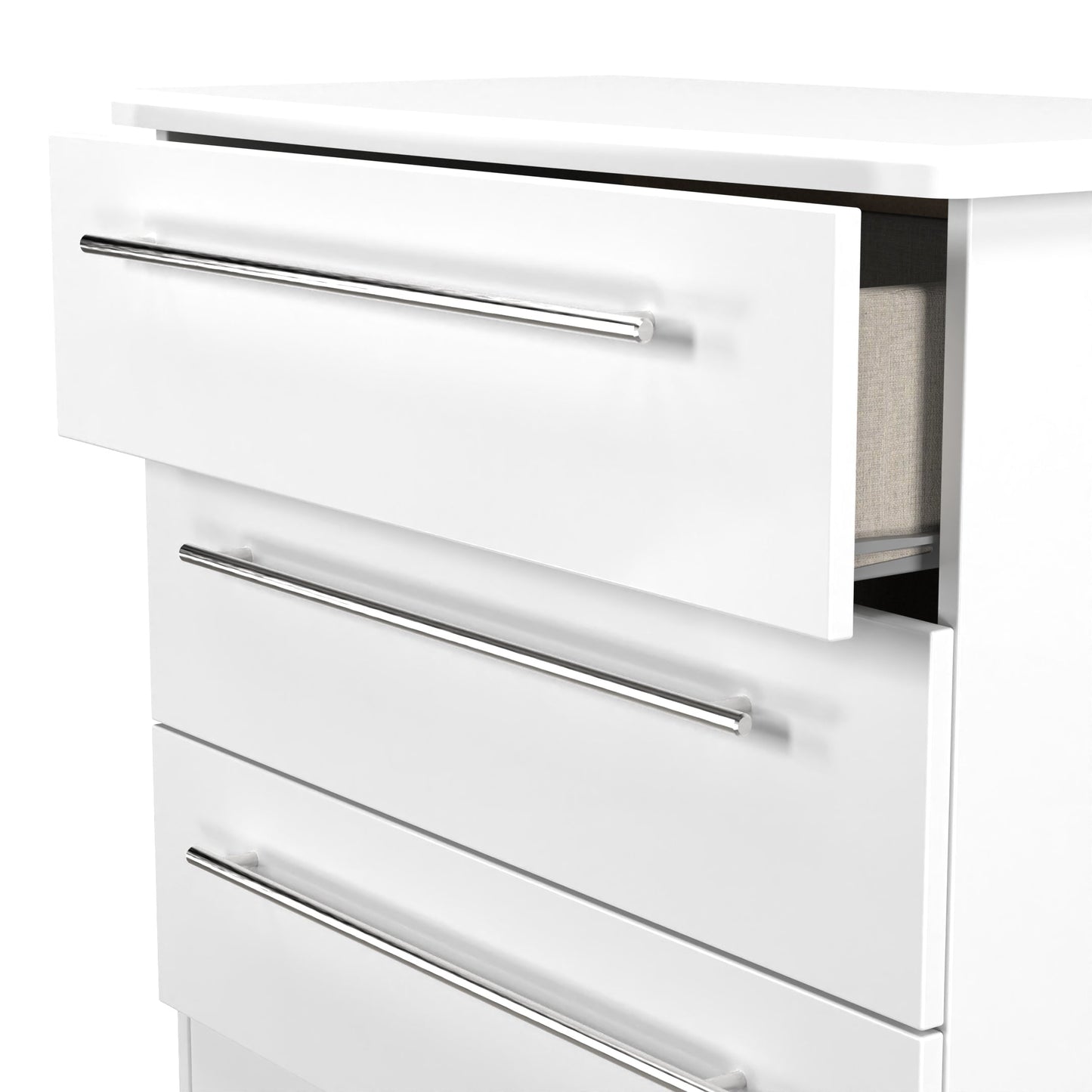 Sherwood Chest of Drawers White 3 Drawers 77cm