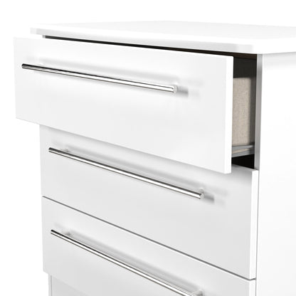 Sherwood Chest of Drawers White 3 Drawers 77cm