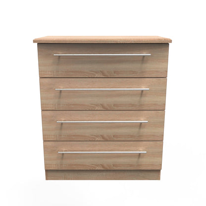 Sherwood Chest of Drawers Light Oak 4 Drawers 77cm