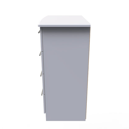 Sherwood Chest of Drawers Grey 4 Drawers 77cm