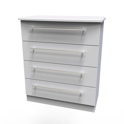 Sherwood Chest of Drawers Grey 4 Drawers 77cm