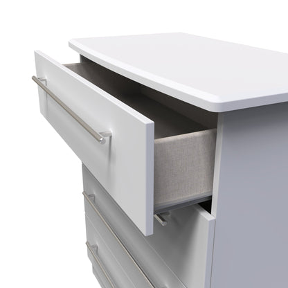 Sherwood Chest of Drawers Grey 4 Drawers 77cm