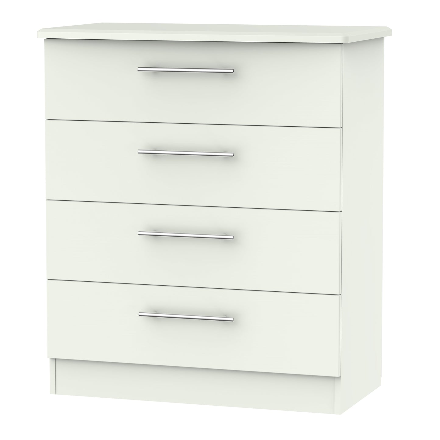 Sherwood Chest of Drawers White 4 Drawers 77cm