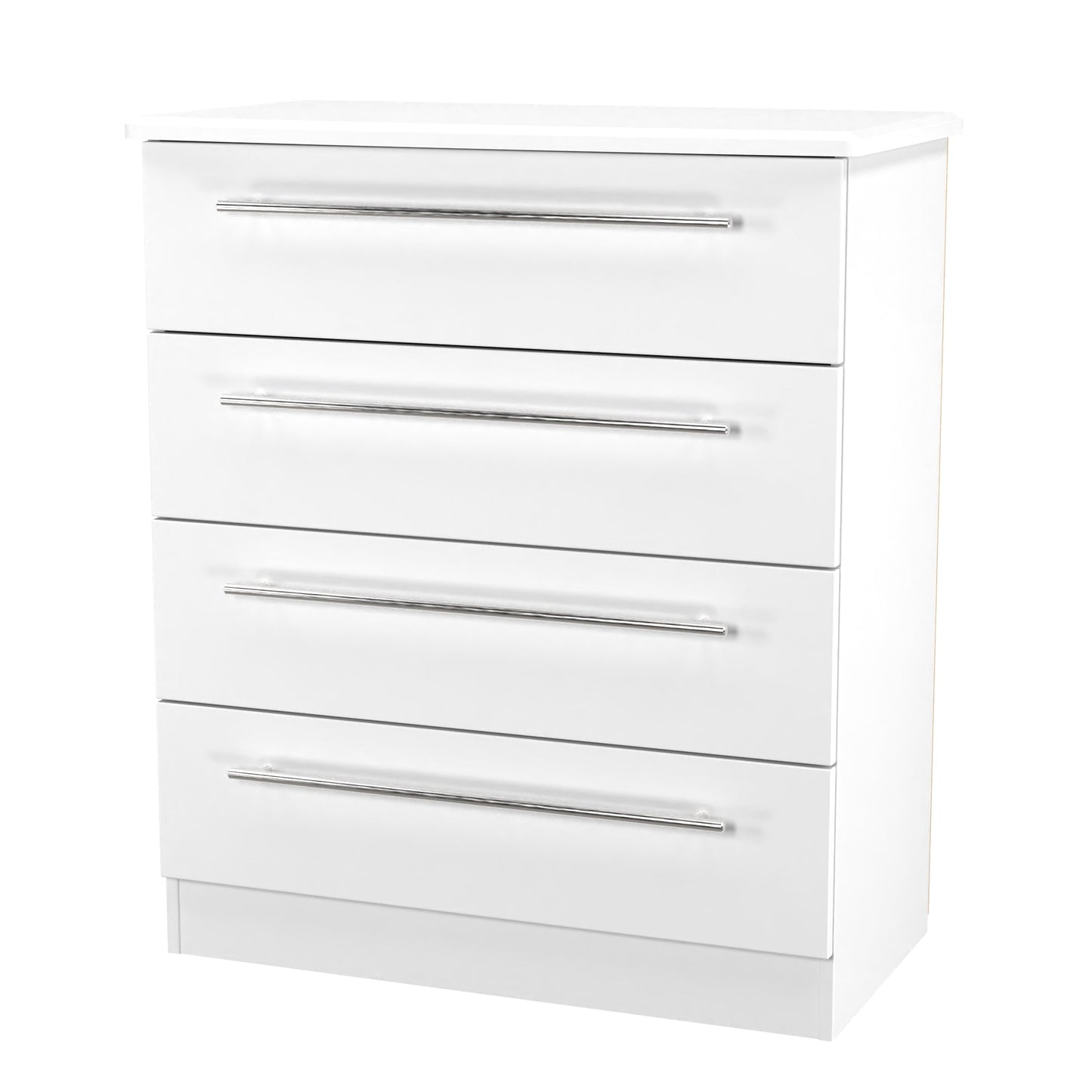 Sherwood Chest of Drawers White 4 Drawers 77cm