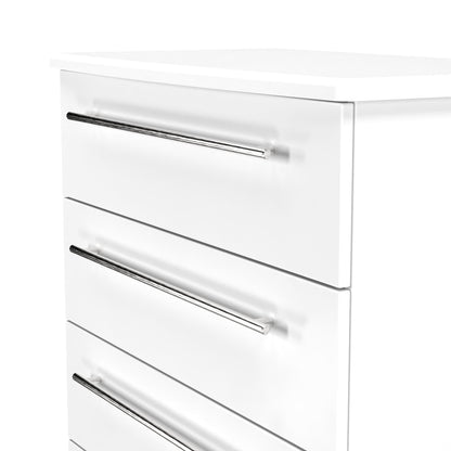Sherwood Chest of Drawers White 4 Drawers 77cm