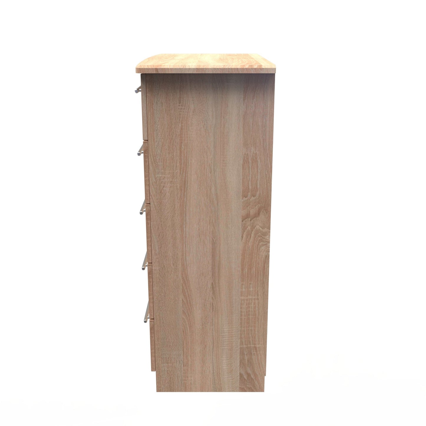 Sherwood Tall Chest of Drawers Light Oak 5 Drawers 77cm