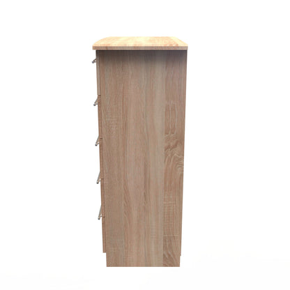 Sherwood Tall Chest of Drawers Light Oak 5 Drawers 77cm