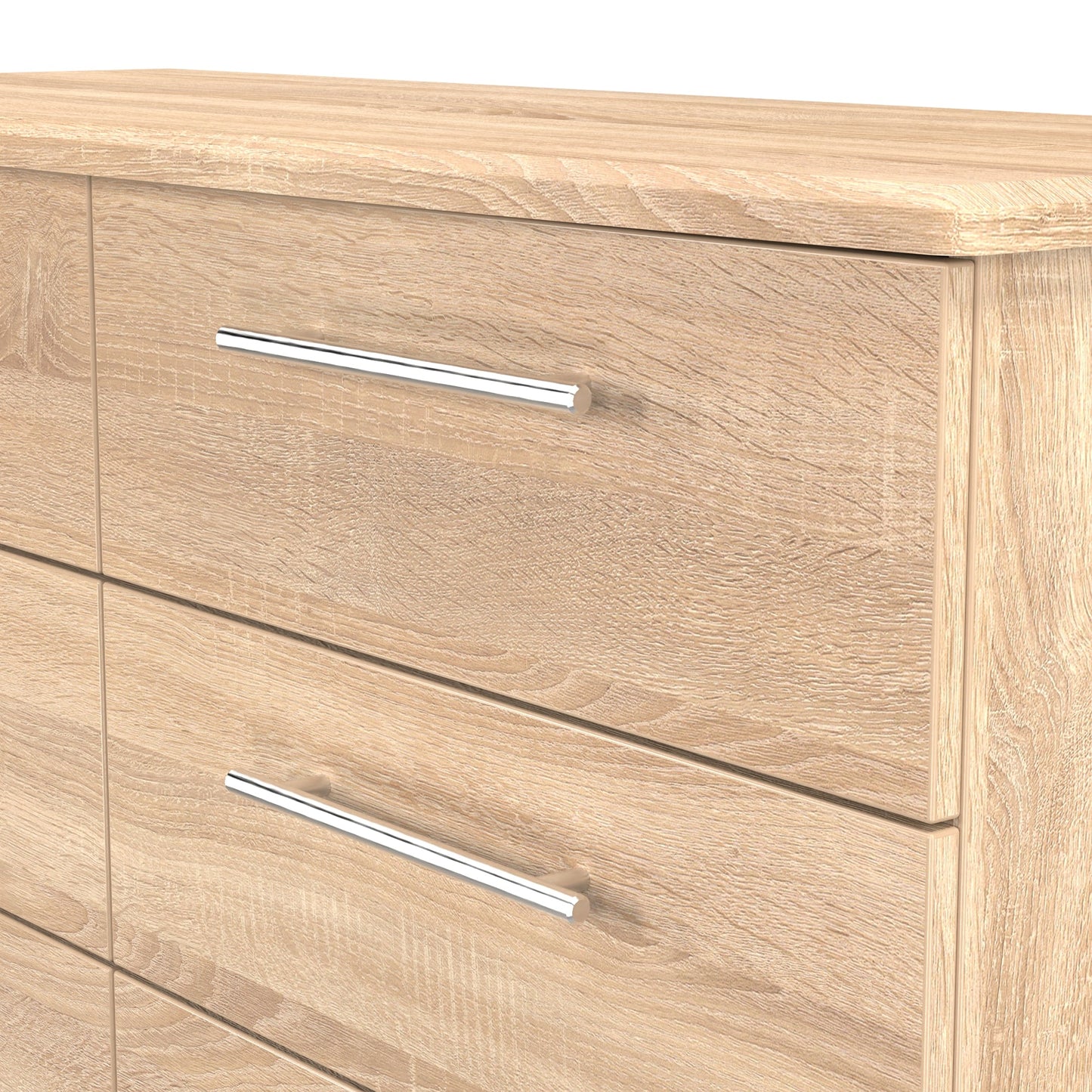 Sherwood Large Chest of Drawers Light Oak 6 Drawers 112cm