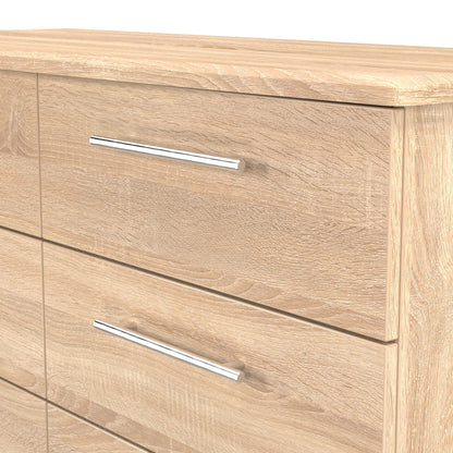 Sherwood Large Chest of Drawers Light Oak 6 Drawers 112cm