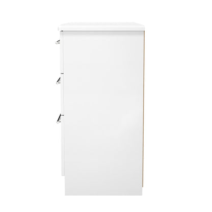 Sherwood Large Chest of Drawers White 6 Drawers 112cm