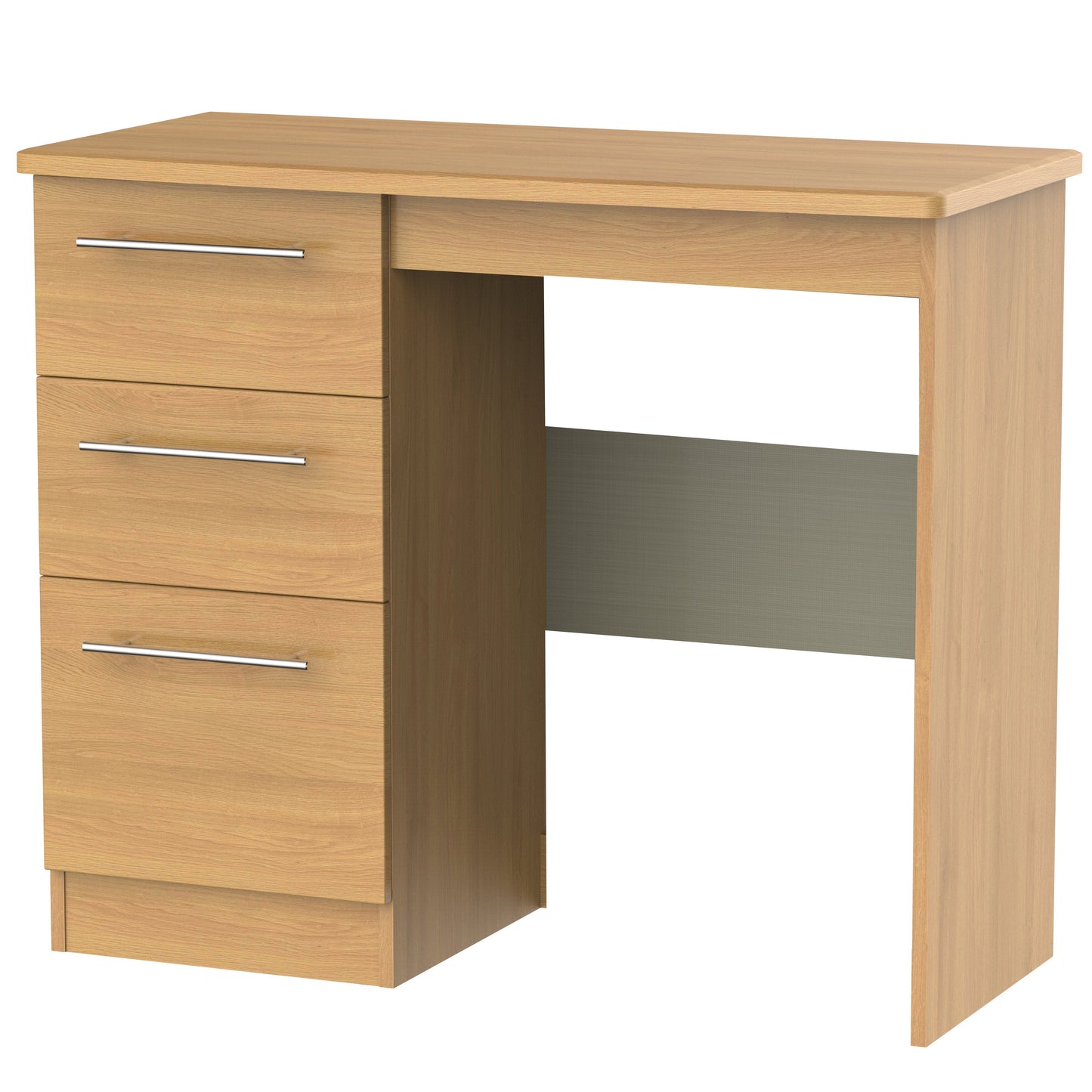 Sherwood Desk Natural 3 Drawers 93cm