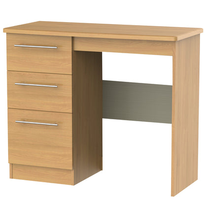 Sherwood Desk Natural 3 Drawers 93cm