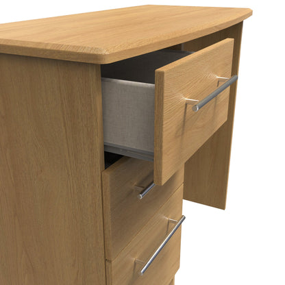 Sherwood Desk Natural 3 Drawers 93cm
