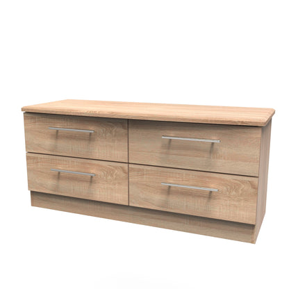 Sherwood Large Chest of Drawers Light Oak 4 Drawers 112cm