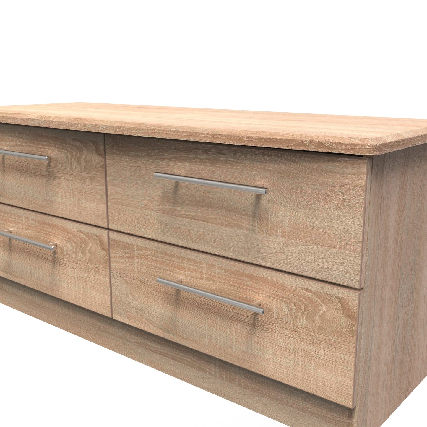 Sherwood Large Chest of Drawers Light Oak 4 Drawers 112cm