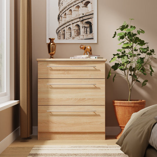 Sherwood Chest of Drawers Light Oak 3 Drawers 42cm