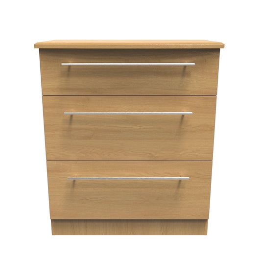Sherwood Chest of Drawers Natural 3 Drawers 42cm