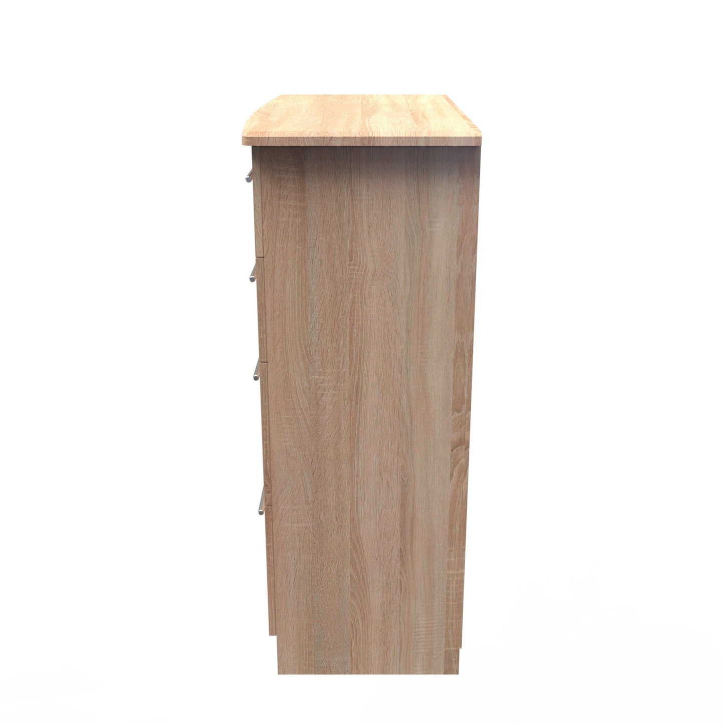 Sherwood Tall Chest of Drawers Light Oak 4 Drawers 77cm