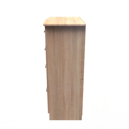 Sherwood Tall Chest of Drawers Light Oak 4 Drawers 77cm