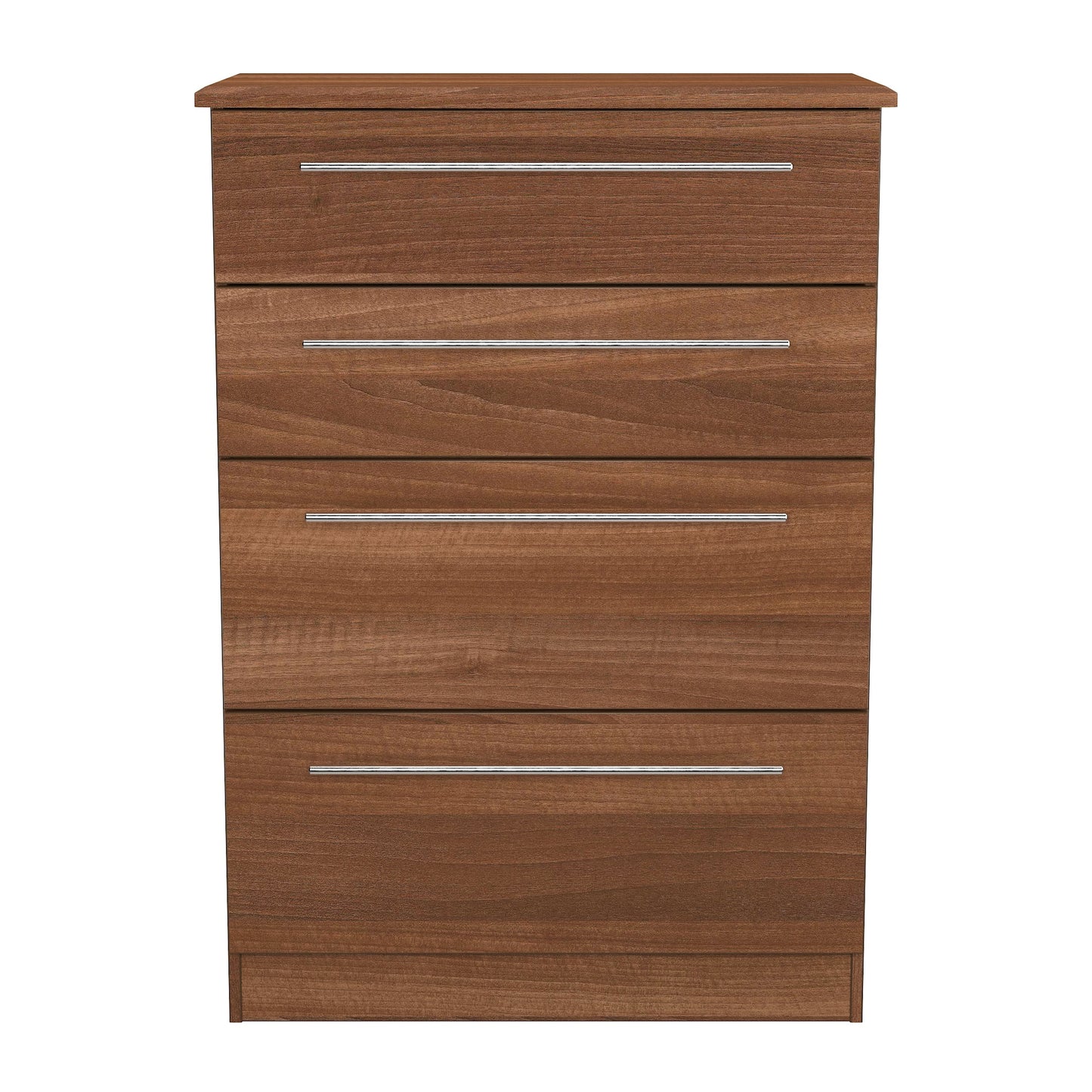 Sherwood Tall Chest of Drawers Walnut 4 Drawers 77cm