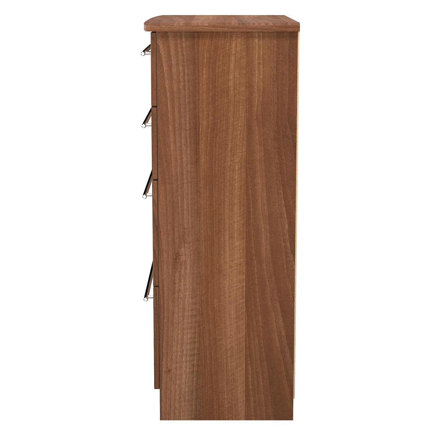 Sherwood Tall Chest of Drawers Walnut 4 Drawers 77cm