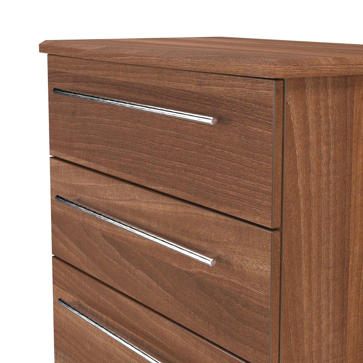 Sherwood Tall Chest of Drawers Walnut 4 Drawers 77cm