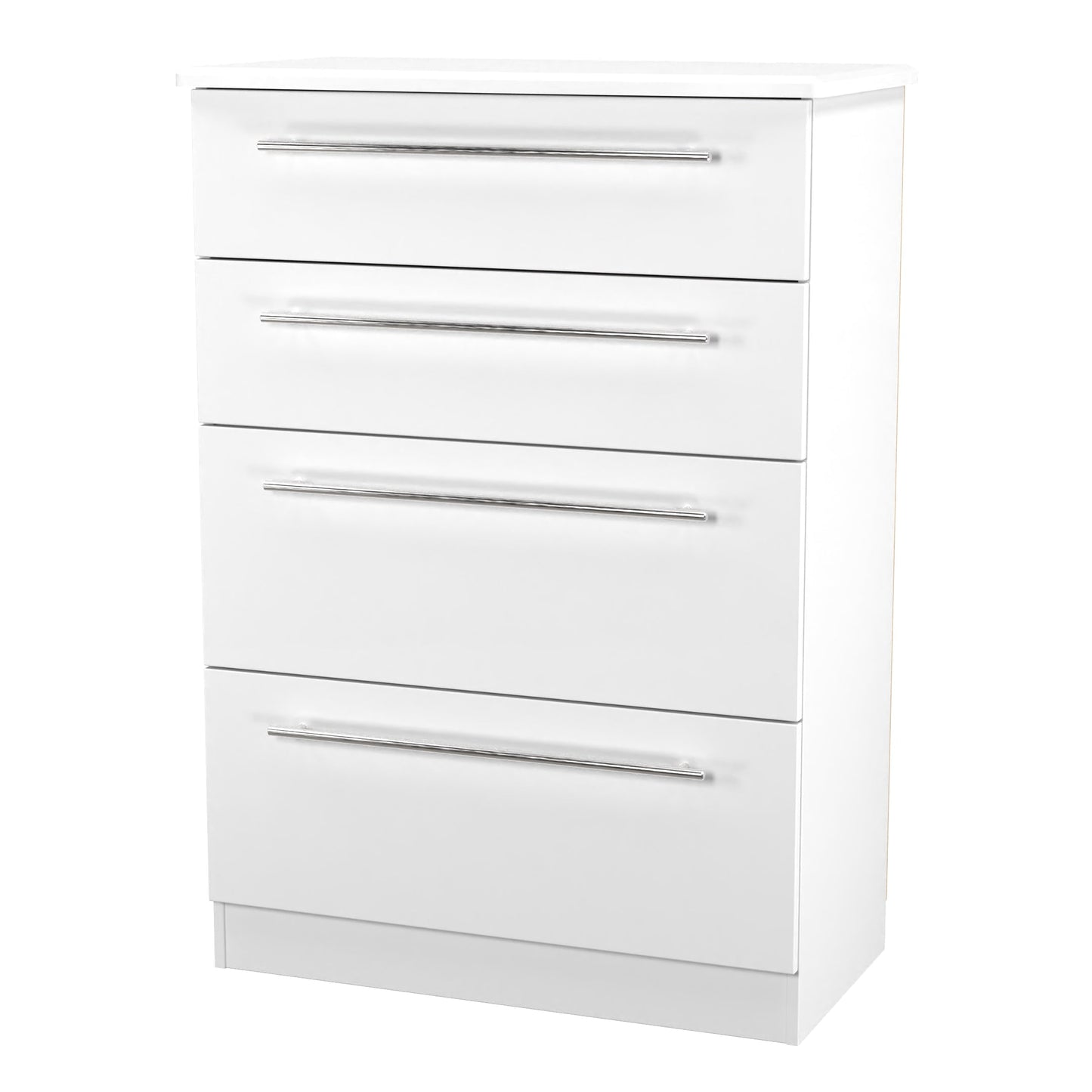 Sherwood Tall Chest of Drawers White 4 Drawers 77cm