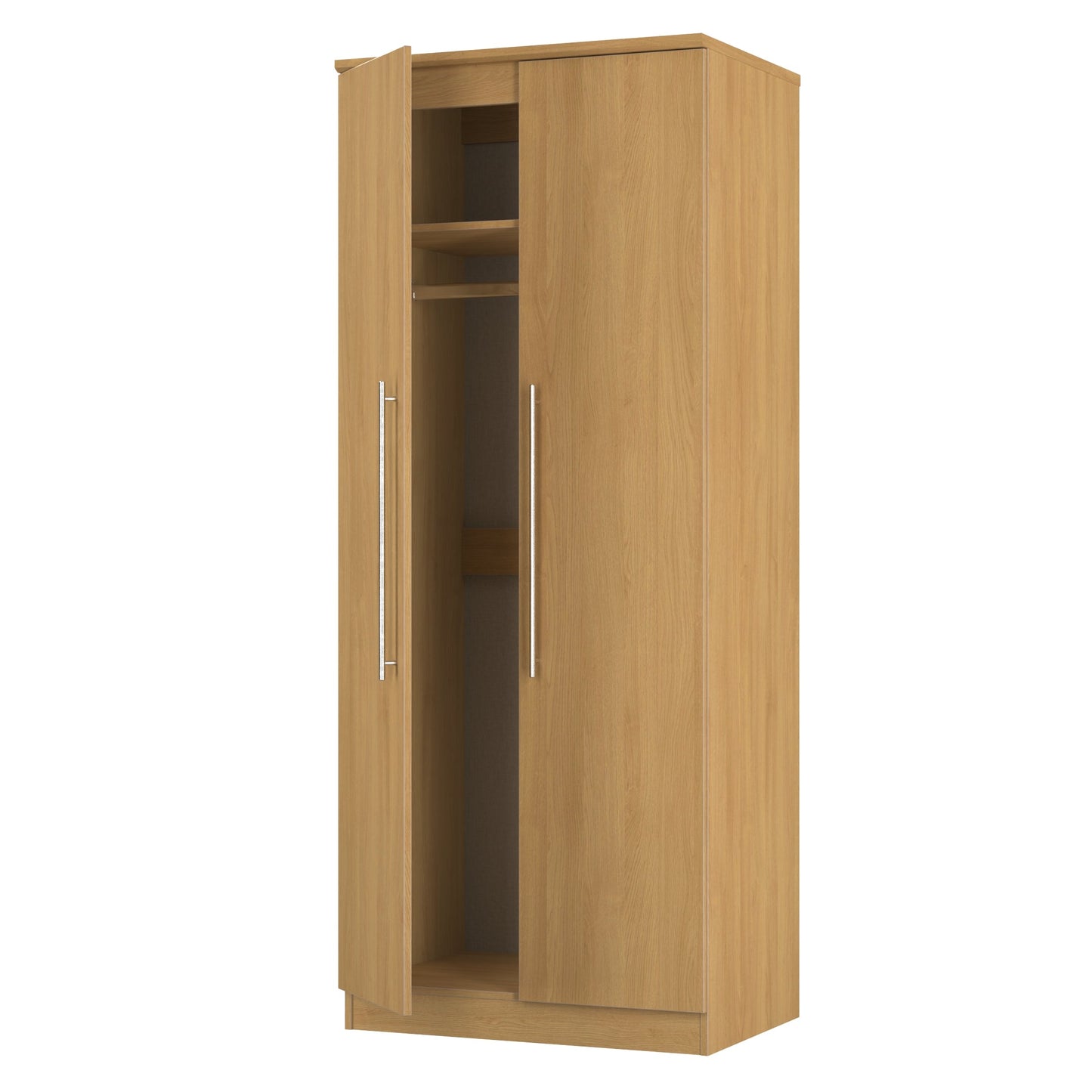 Sherwood Tall Wardrobe Natural 2 Doors 74cm