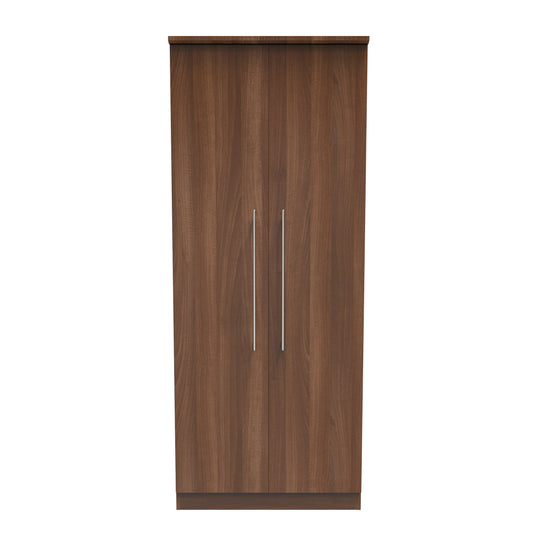 Sherwood Tall Wardrobe Walnut 2 Doors 74cm
